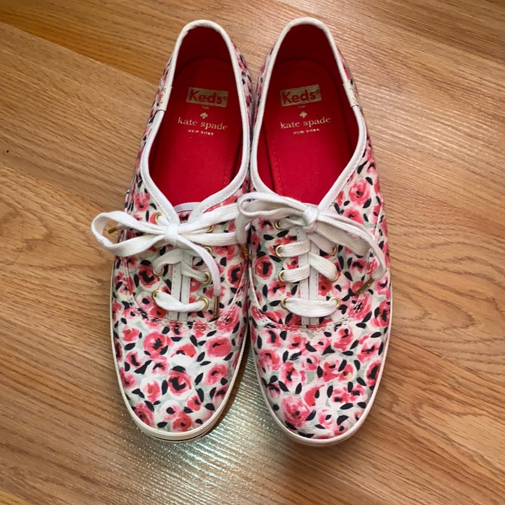 Kate Spade rose floral print Keds sneakers
